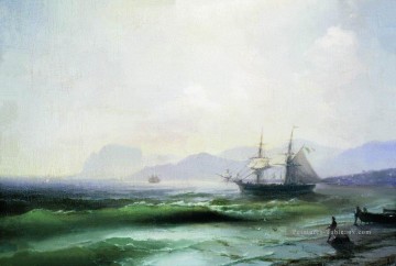 mer agitée 1877 Romantique Ivan Aivazovsky russe Peinture à l'huile